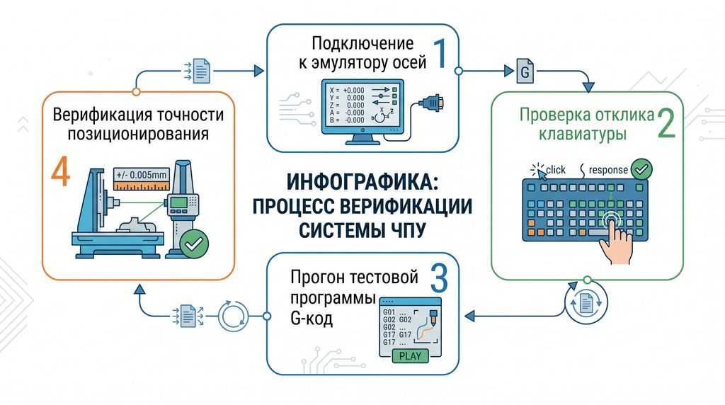етодика финального тестирования стойки ЧПУ на стенде-симуляторе: четыре шага