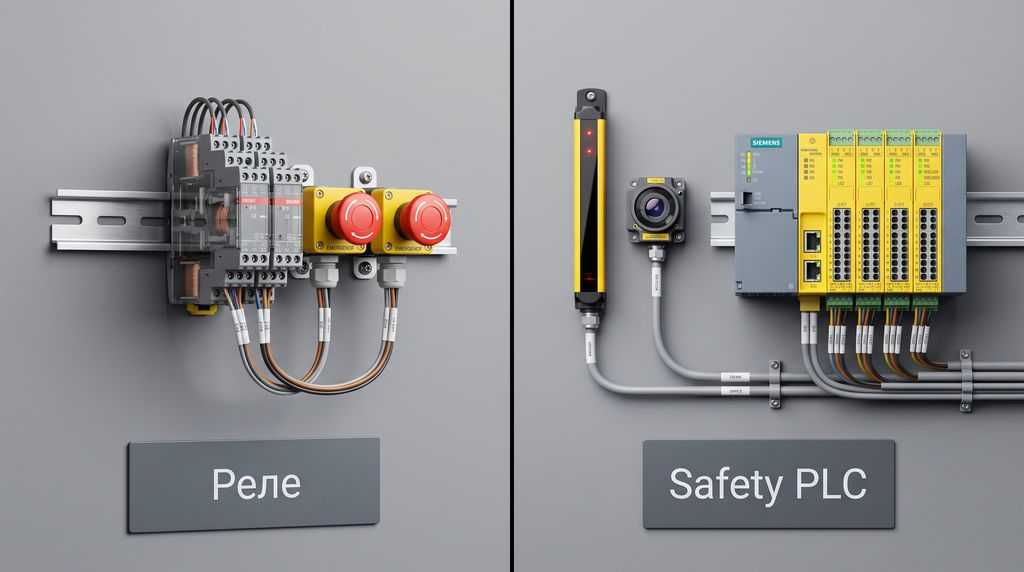 Реле безопасности или Safety PLC: сравнение вариантов