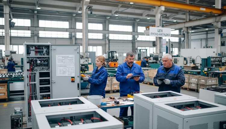 Process-zameny-akkumulyatorov-v-stojke-promyshlennogo-IBP_