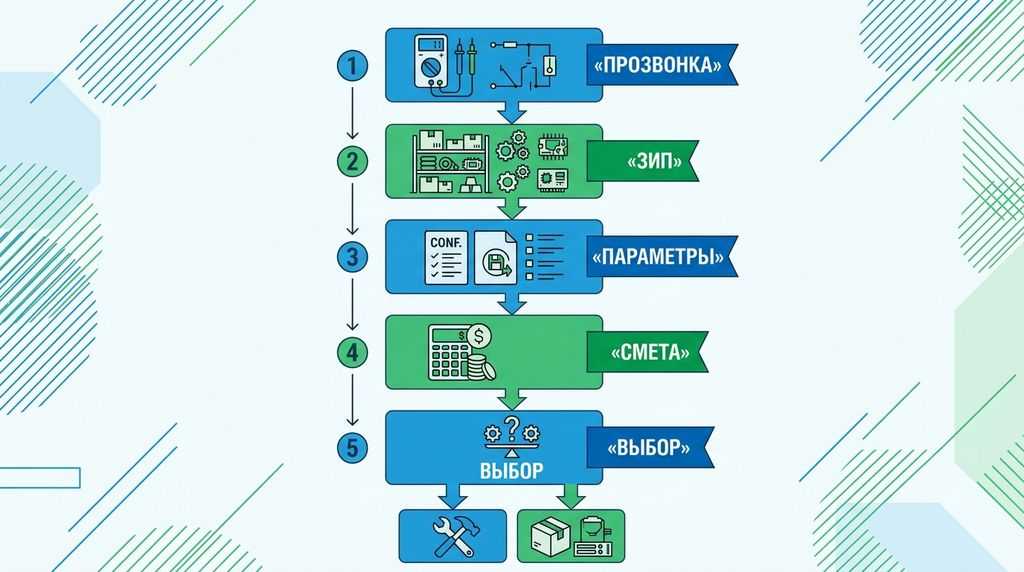 Алгоритм экспресс-оценки ремонта или замены ЧП за 30 минут