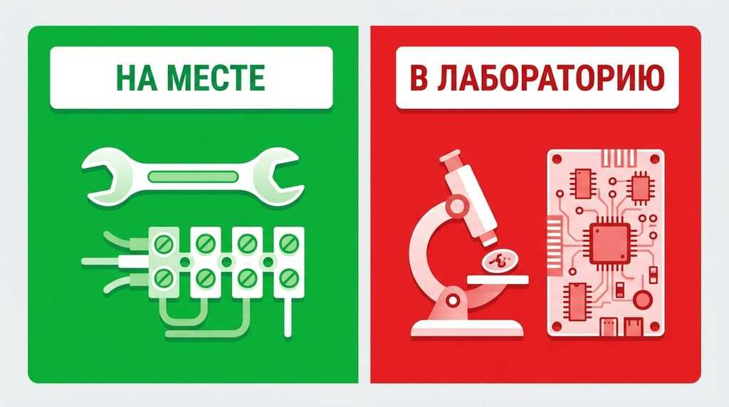 Что можно сделать на месте, а что - только в лаборатории
