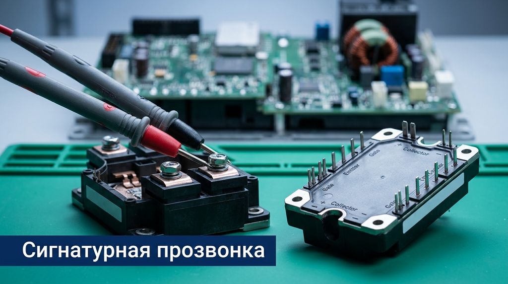 Сигнатурная прозвонка IGBT-сборок инвертора - инженерный протокол дефектовки промышленного ИБП