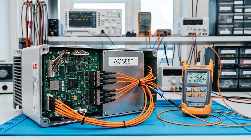 Оптоволоконные каналы связи ABB ACS880 при ошибке 7000 PPCC LINK