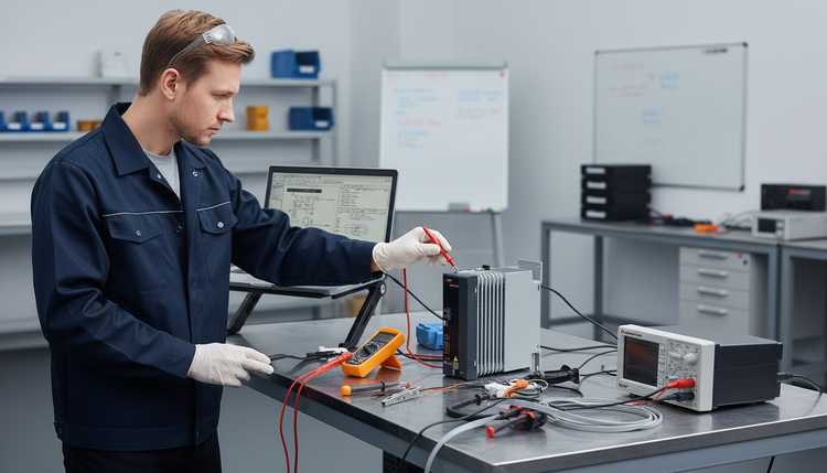 Нагрузочное тестирование отремонтированного сервоусилителя перед отправкой заказчику по всей России