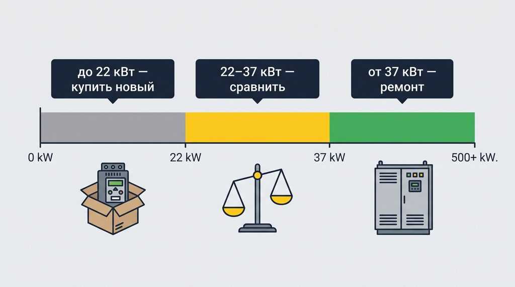 Когда ремонт УПП выгоден, а когда дешевле купить новый — сравнение по мощности