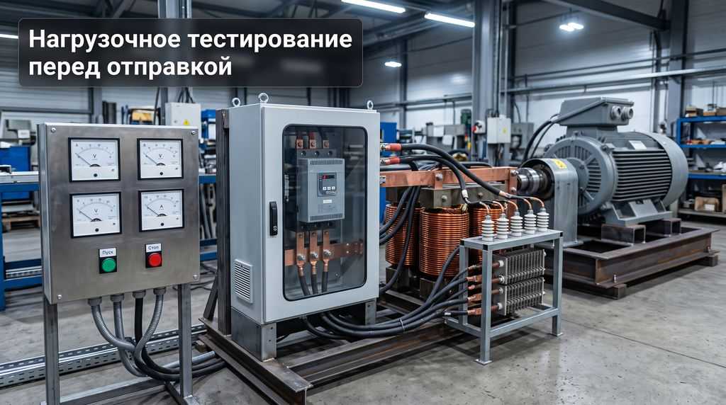 Нагрузочное тестирование УПП на индуктивно-активную нагрузку перед отправкой заказчику