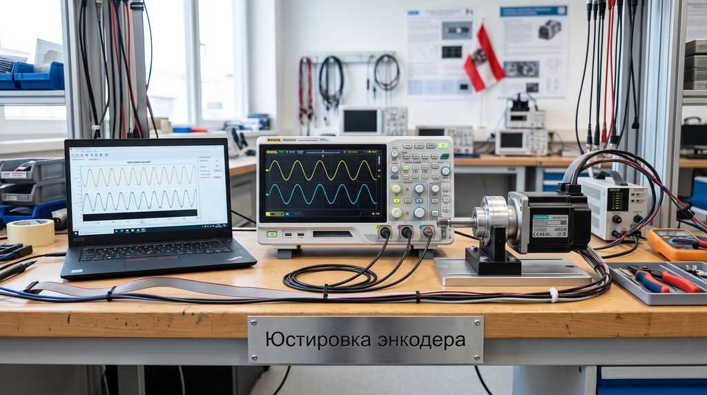Юстировка энкодера серводвигателя: осциллограф и Back-EMF