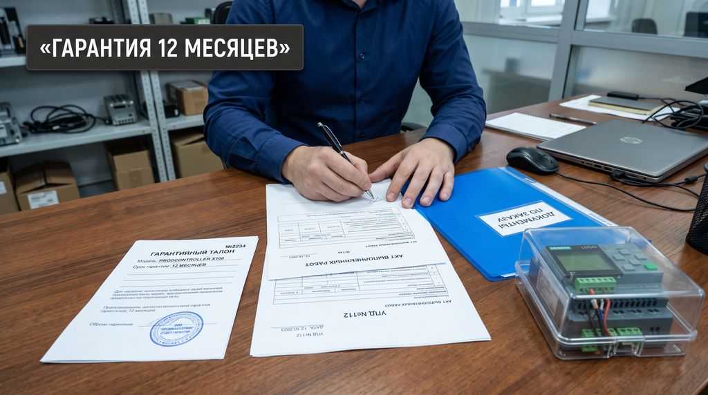 Гарантийный талон и закрывающие документы на ремонт промышленной электроники