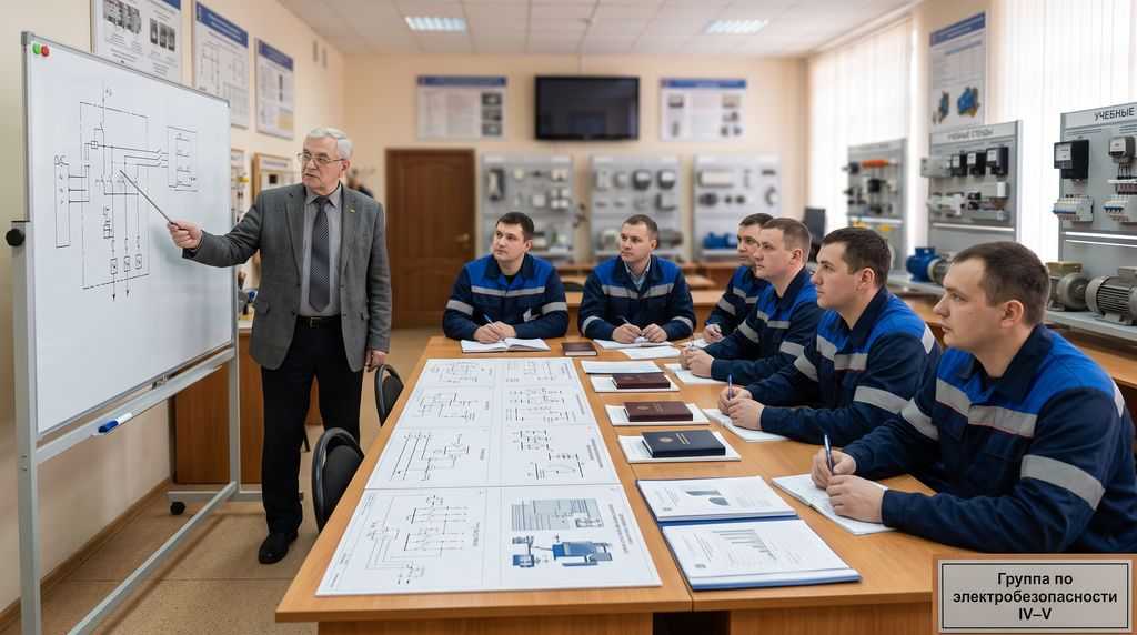 Обучение персонала по электробезопасности - проверка знаний и допуск к работам на электроустановках
