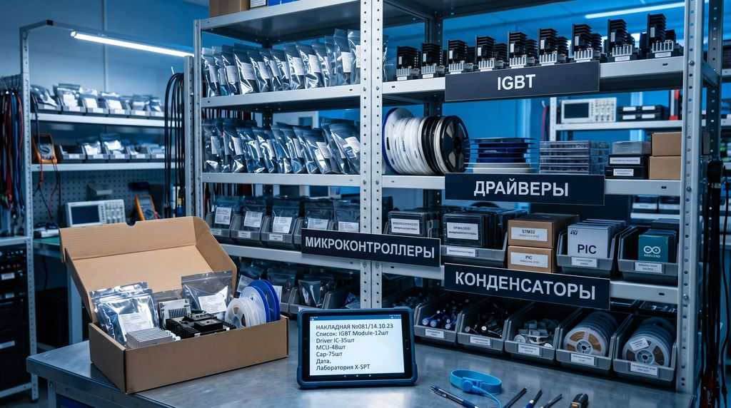 Склад запчастей X-SPT: IGBT-модули Infineon, Semikron, Fuji, драйверы Texas Instruments