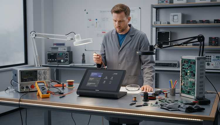 Диагностика и ремонт настенных панелей Crestron в Москве
