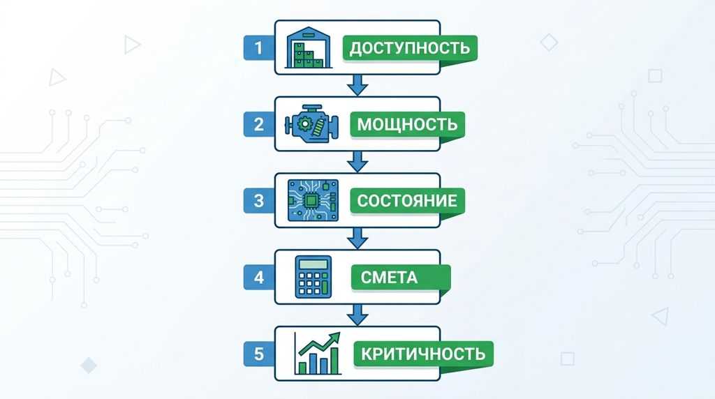 Дерево решений для выбора ремонта или покупки ЧП